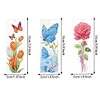 3Pcs Diamond Painting Flowers Butterfly Bookmark Making Kit