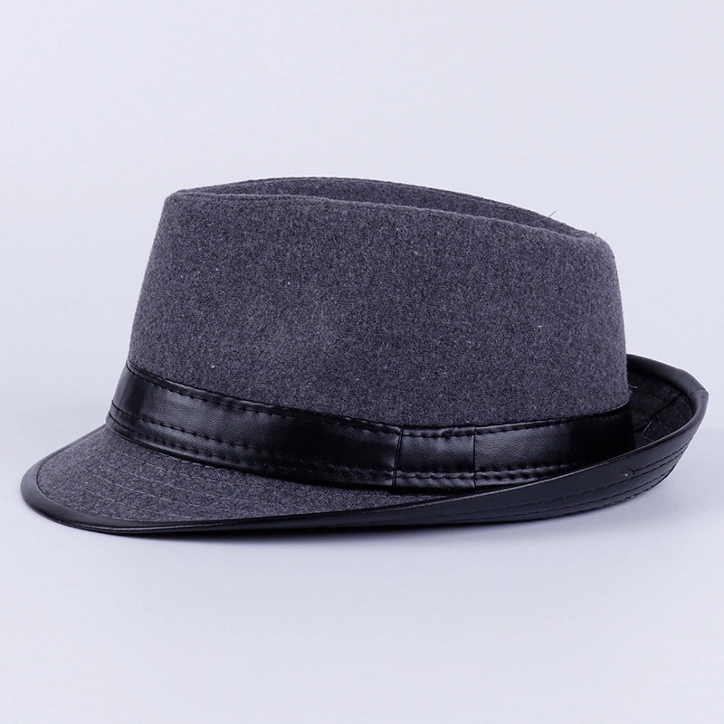 Autumn And Winter Available For Men And Women British Vintage Hat Fashion Gentleman Hat Jazz Hat Trendy Wool Small Top Hat