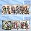 6Pcs Diamond Painting Snowman Greeting Cards Congratulations Cards & Gifts