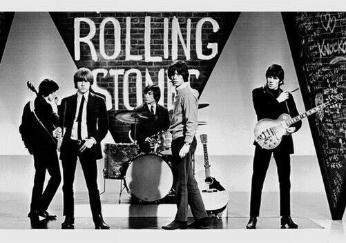 ROLLING STONES POSTER - BAND EARLY PROMO - Photo Poster painting QUALITY INSERT  POST!