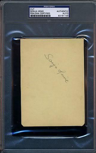 Sonja Henie Signed Psa/dna Album Page Autograph