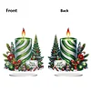 2D Flat Christmas Print DIY Diamond Painting Desktop Ornaments Kit Table Decor