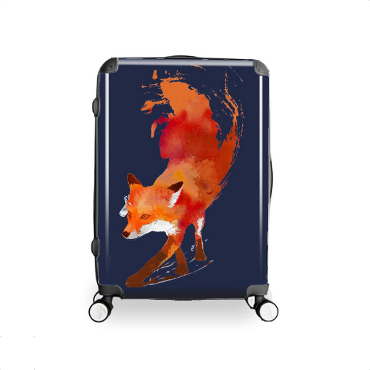 Watercolor Vulpes, Fox Hardside Luggage