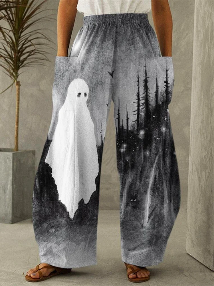 GHOST PRINT POCKET TROUSERS