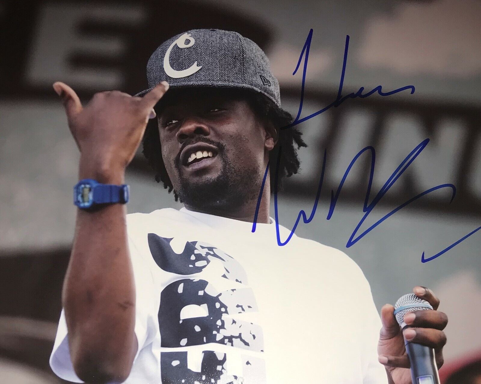 Wale Ambition Album About Nothing Wow That's Crazy Signed 8x10 Photo Poster painting COA E1