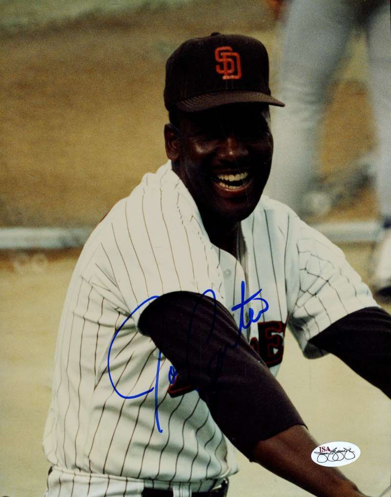 Joe Carter Original 1/1 Signed 8x10 Photo Poster painting Jsa Cert Sticker Authenticated Autogr