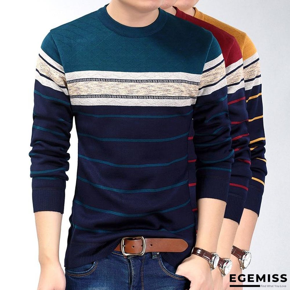 fashion casual clothing social fitness bodybuilding striped t shirts men t-shirt tee shirt pullover sweater | EGEMISS