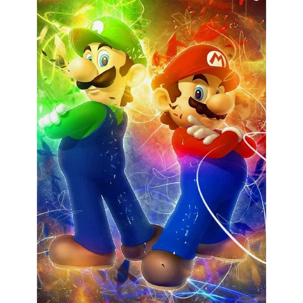 

Mario Brothers - Round Drill Diamond Painting - 30*40CM, 501 Original