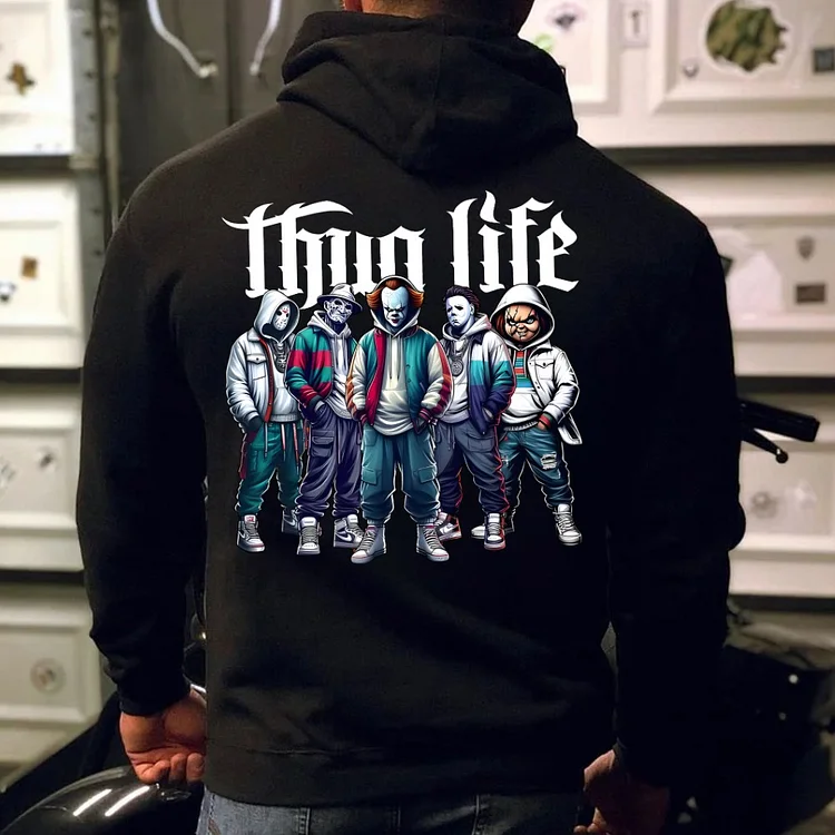 Thug Life, Horror Movie Killers Unisex Crewneck/Hoodie/T-shirt Custom Birth Year