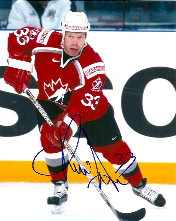 Team Canada Kris Draper Signed Autographed 8x10 Photo Poster painting COA