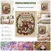 Farm Holiday DIY 11CT 3 Strand Stamped Cross Stitch Kit for Adults 40x50cm tapestrymarket