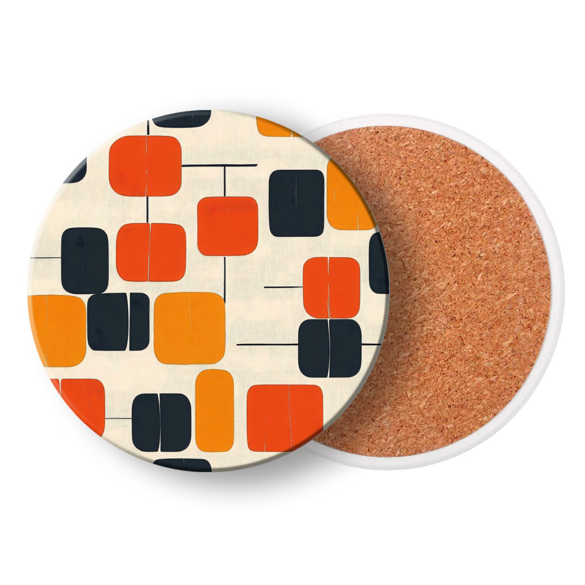Circular Ceramic coasters (combination set)