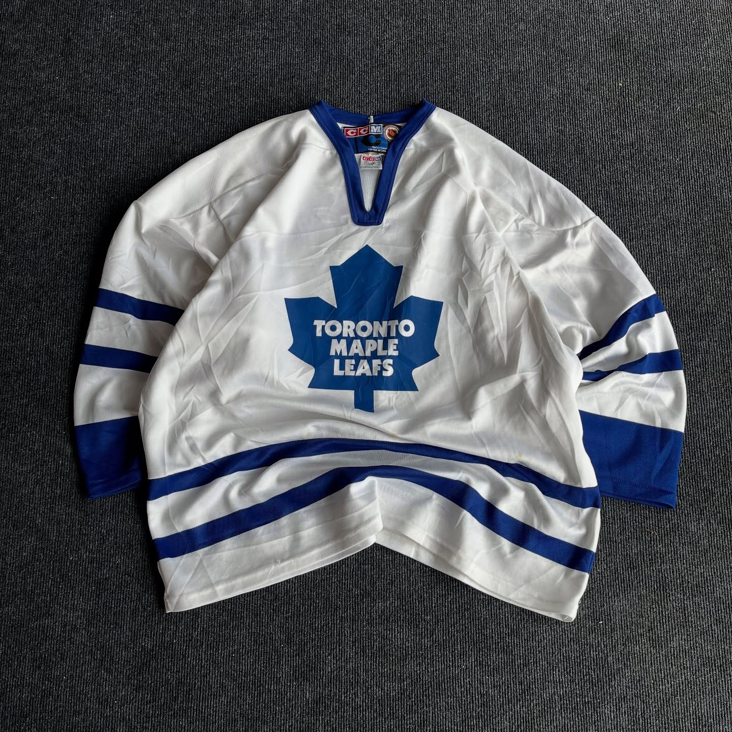 Retro Leaf Letter Print Jersey