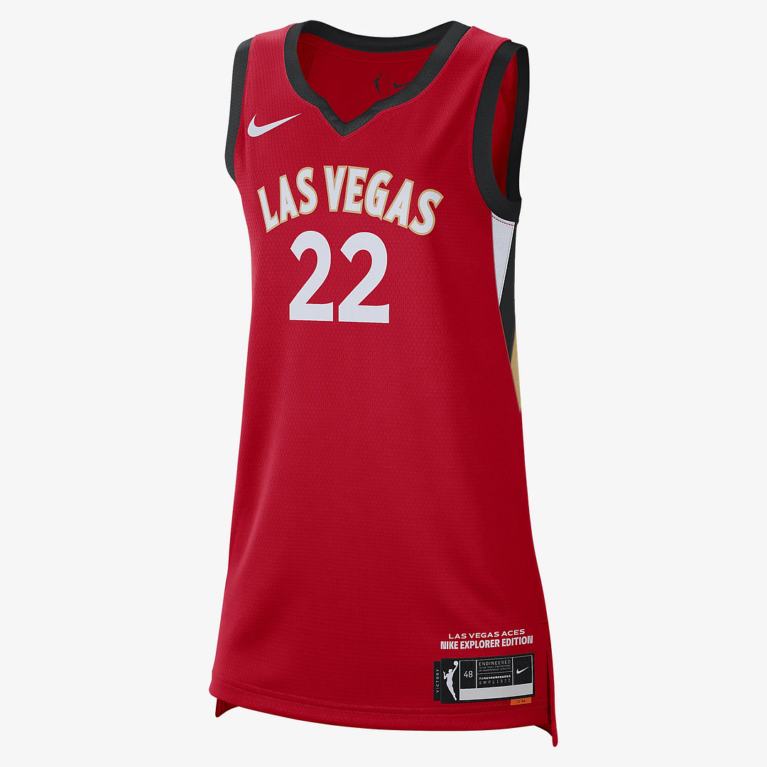 Men's Las Vegas Aces AJa Wilson #22 Red Player Jersey