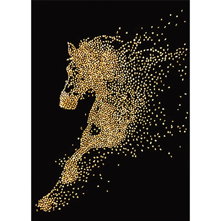 Horse Round Full Drill Diamond Painting 40X50CM(Canvas) gbfke