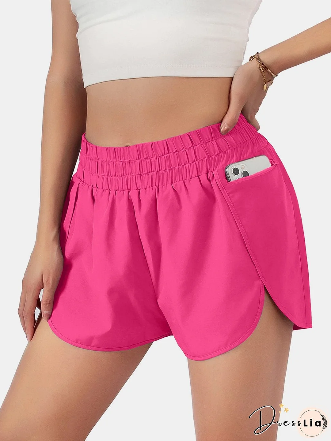 Elastic Waist Active Shorts