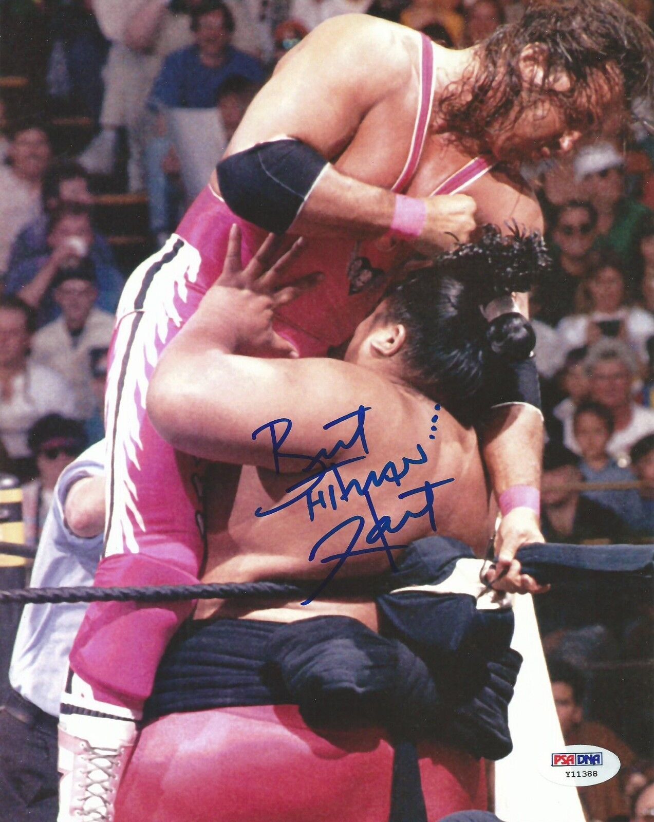 Bret Hart Signed WWE 8x10 Photo Poster painting PSA/DNA COA Wrestlemania IX 9 Picture Autograph