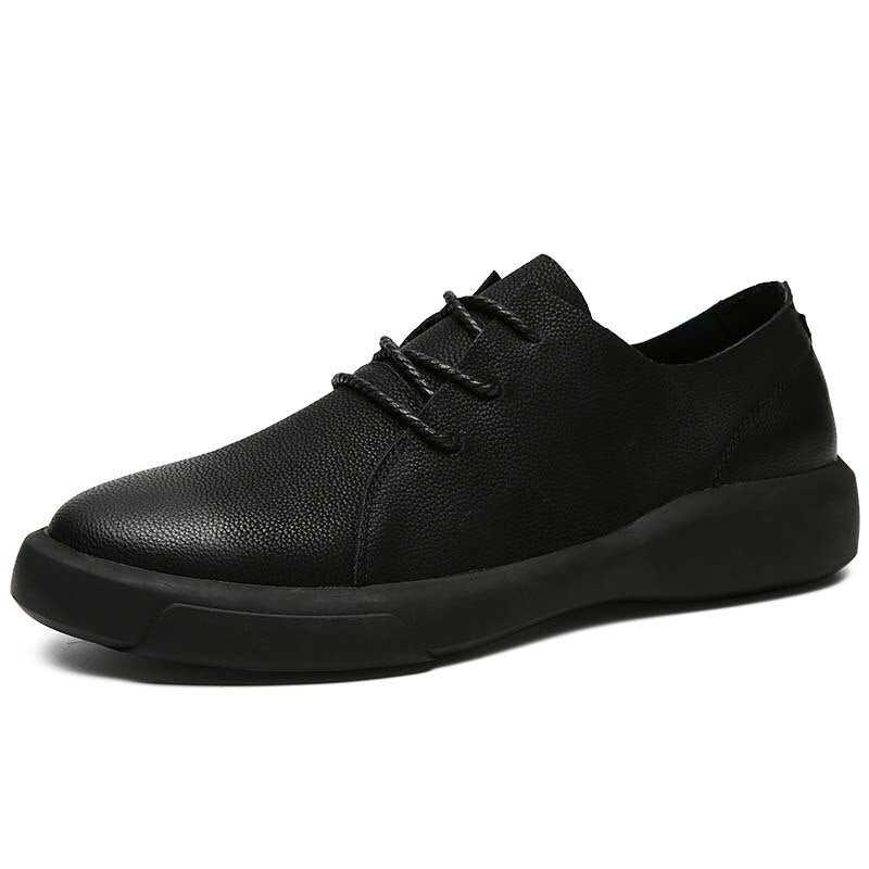 2020 Spring Autumn Real leather Men's Casual Shoes Moccasins Loafers Breathable Driving Shoes Men Soft Bottom sneakers Plus Size