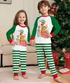 Family Puppy Letters Christmas Parent-child Printed Home Pajamas Set