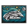 Star Wars Mechanical Spaceship-11CT Stamped Cross Stitch 60*45cm/23.62*17.72in(Big Size)