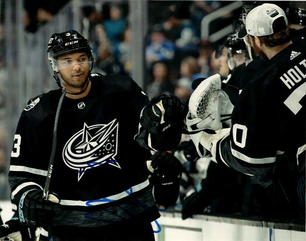 Columbus Blue Jackets Seth Jones Signed Autographed 8x10 NHL Photo Poster painting COA #5