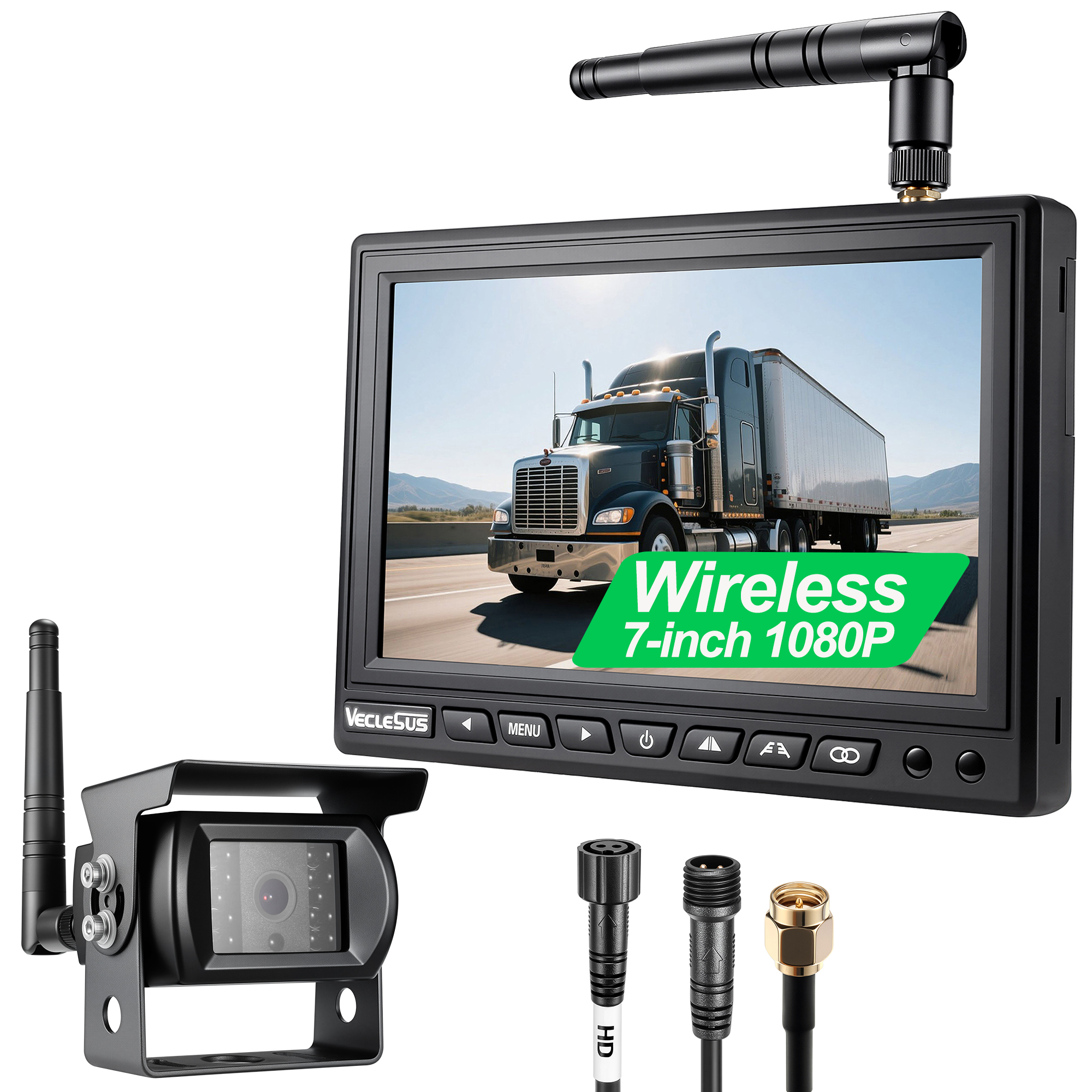 VECLESUS VMW7 7 Inch 720P HD Digital Wireless Rear View Camera System  GING