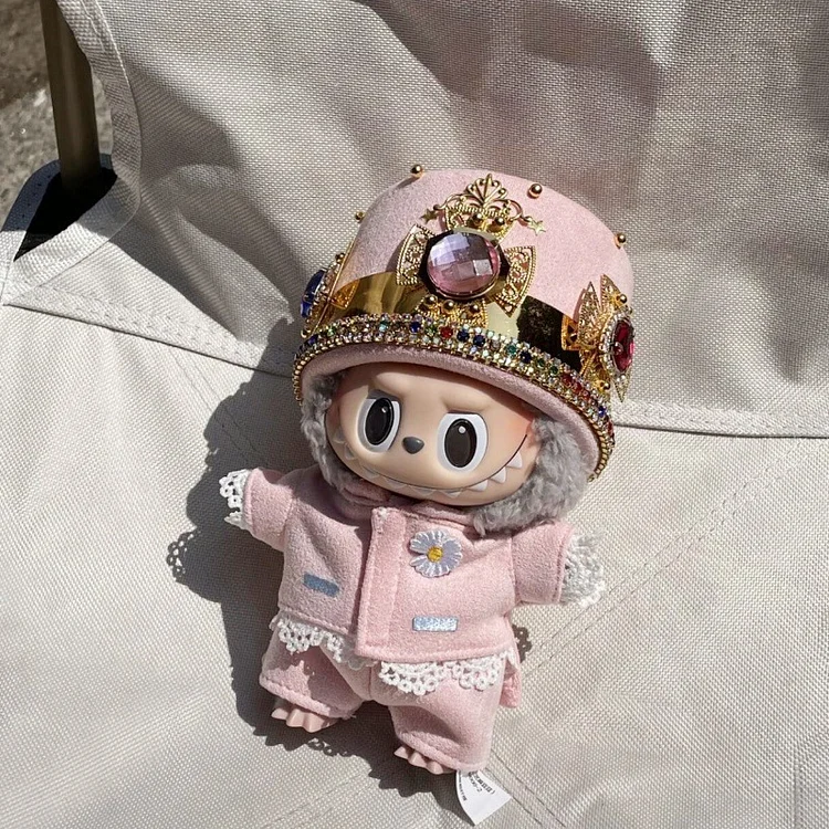 Labubu Replacing Clothes GD Style G-Dragon Pink Suit Doll Clothes