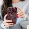Applicable To iPhone 16/15 Series Brown Leopard Stand Mobile Phone Case