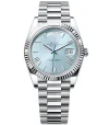 Rolex Oyster Perpetual Day-Date 40mm in Platinum with Ice-Blue Dial Men's Watch 228236-0012