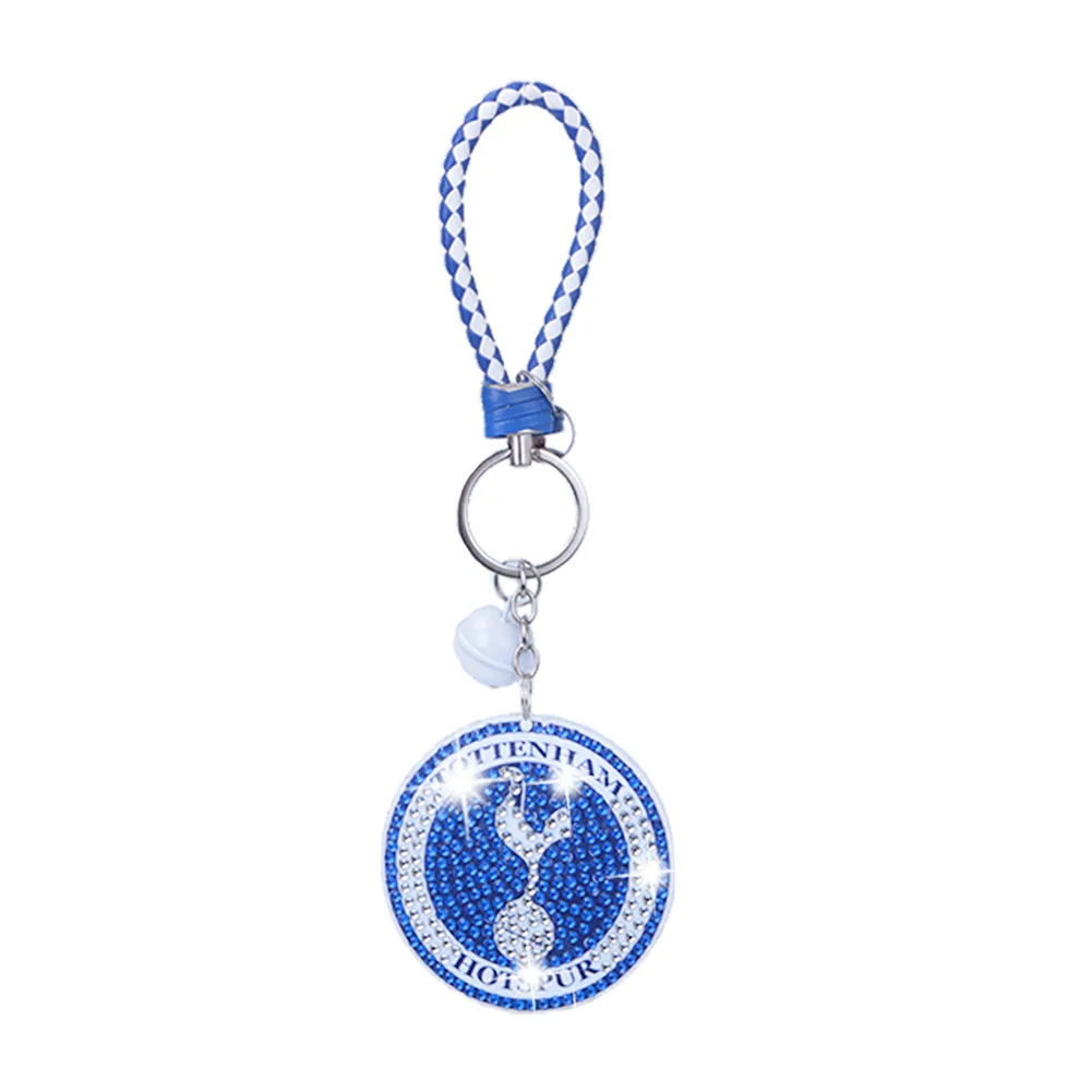 UK Football Club DIY Diamonds Painting Keychain Crystal Mosaic Keyring Crafts Gift(Double Sided)