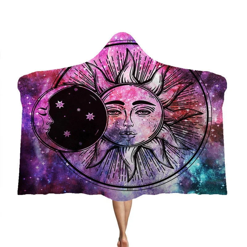 3D Printed Hooded Blanket Anime Soft Fluffy Blankets For Adults Sherpa Fleece Winter Throw Blanket Hoodie Blanket Travel Mantle