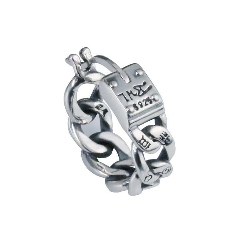 SMAWELL Men's 925 sterling Silver Stud earrings