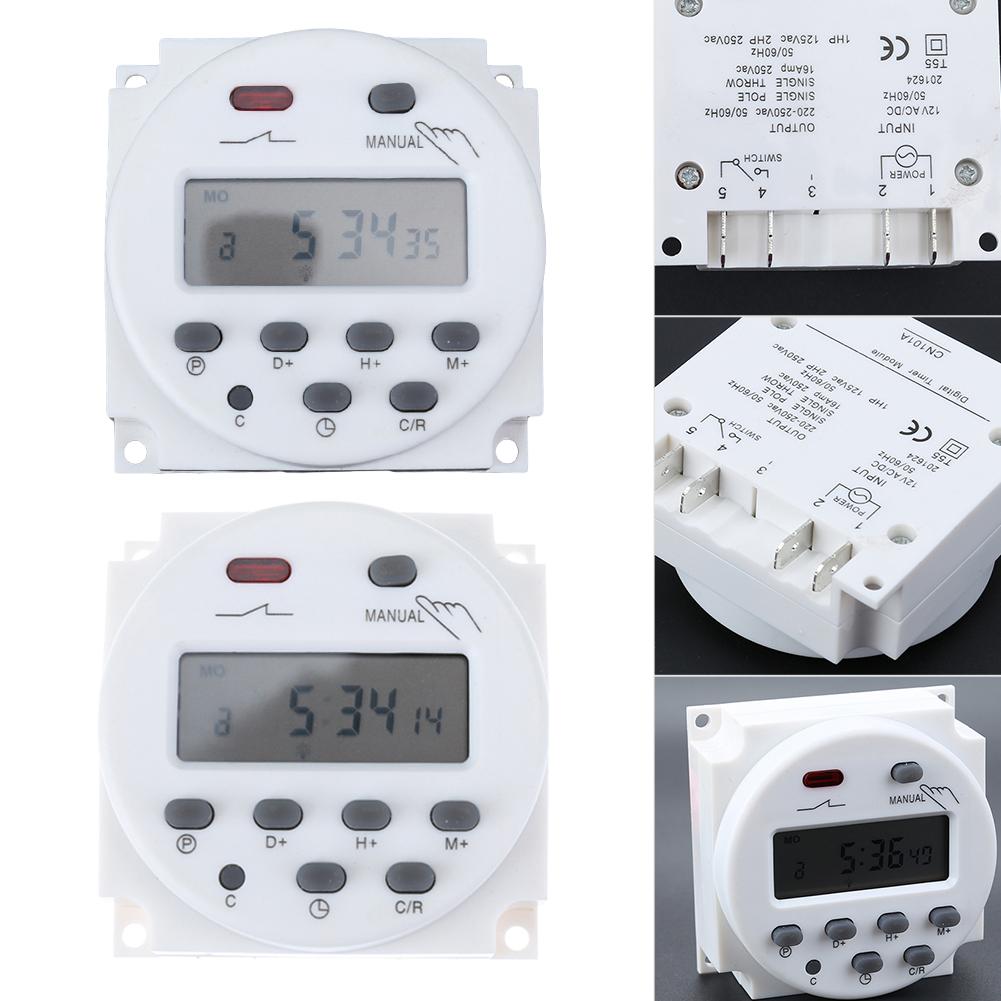 

Digital LCD Display Power Timer Weekly 7Days Programmable Time Relay Switch, 220v, 501 Original