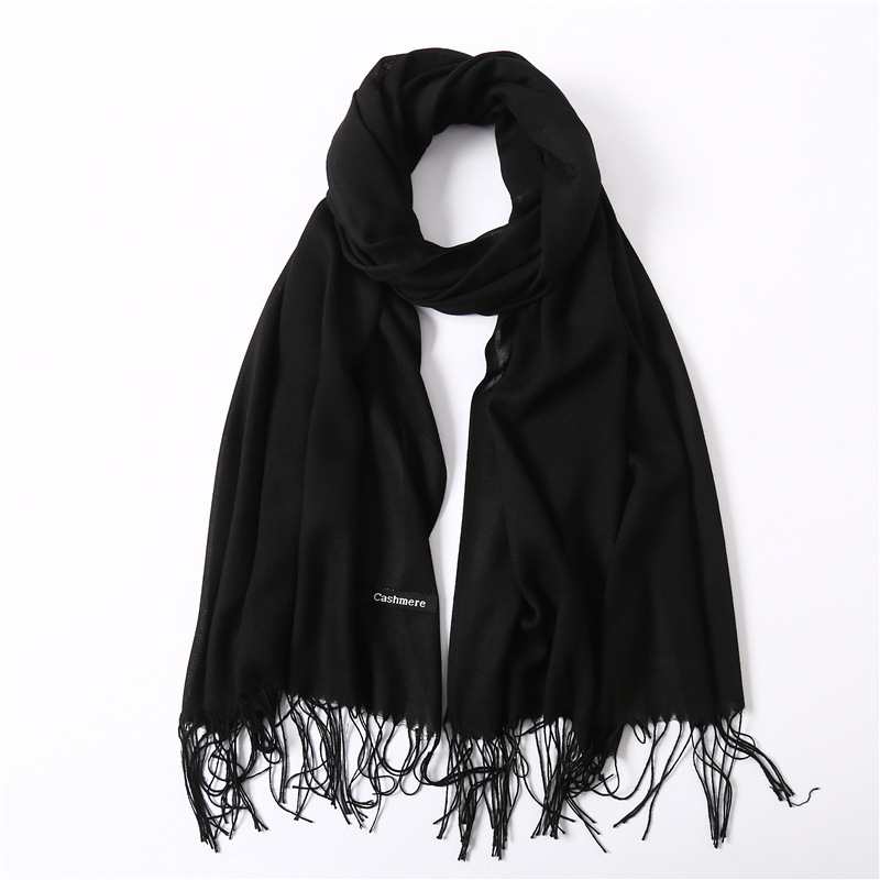 Rotimia Classic Solid Color Cashmere Scarf