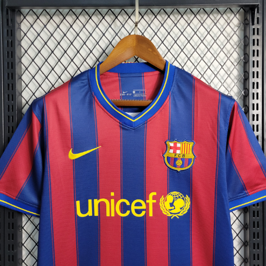 Retro 09-10 Barcelona Home Football shirt 