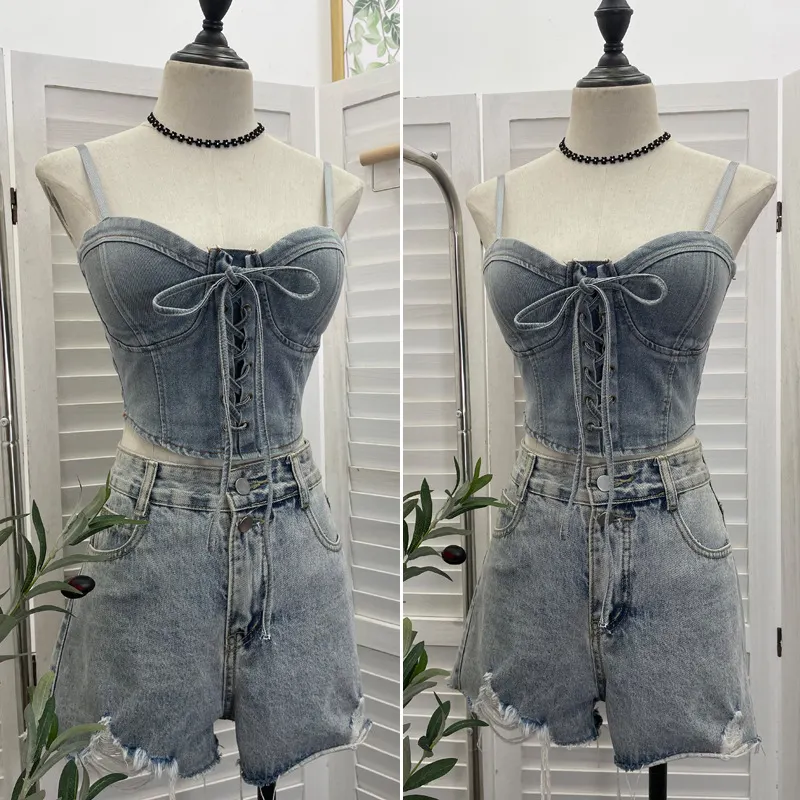 Uveng Real Beat With Chest Pad Adjustable Strap With Denim Vest Strap Strap Slings Bras