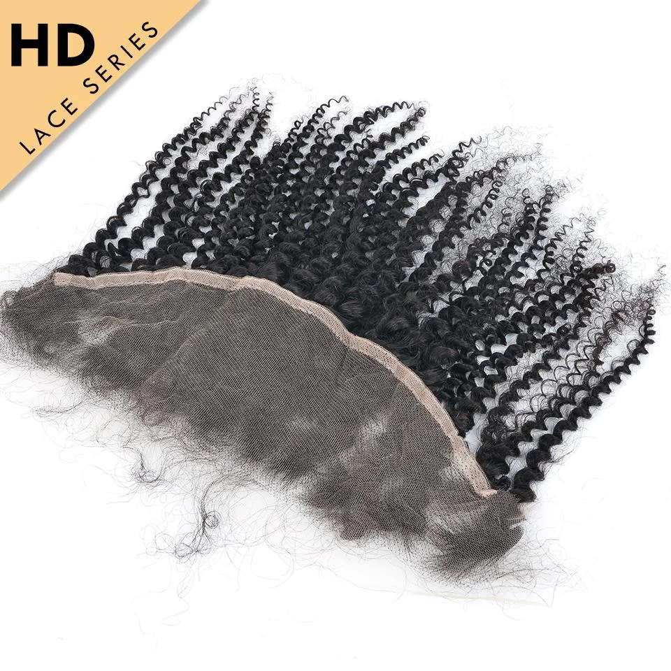 Yvonne HD Lace Frontal 13*4 Kinky Curly HD Swiss Lace Frontal Virgin Hair With Baby Hair 
