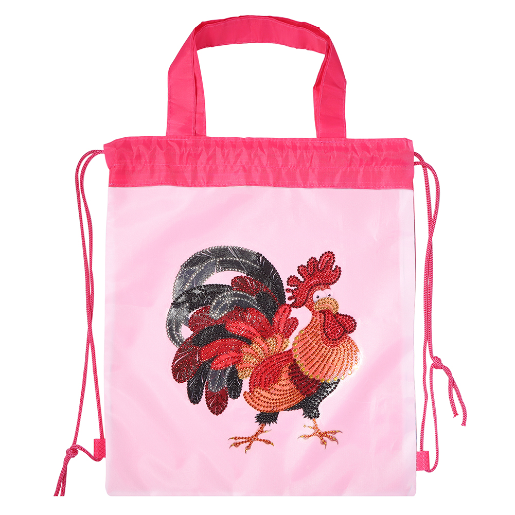 

Chicken - 5D DIY Craft Drawstring Backpack Bag, 501 Original
