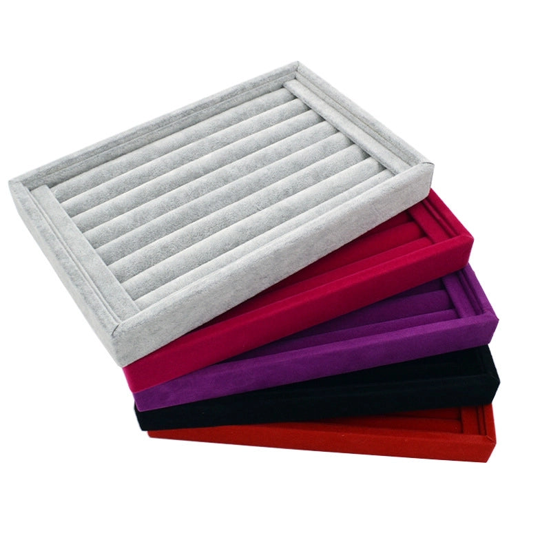 Small Velvet Ring Plate Earrings Earrings Plate Empty Plate Jewelry Display Rack Jewelry Storage Box Tray