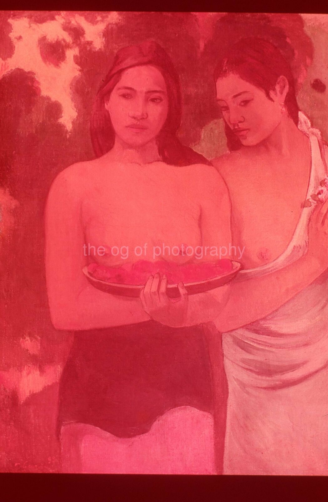 PAUL GAUGUIN Two Tahitian Women 35mm FOUND ART SLIDE Photo Poster painting 011 T 4 F