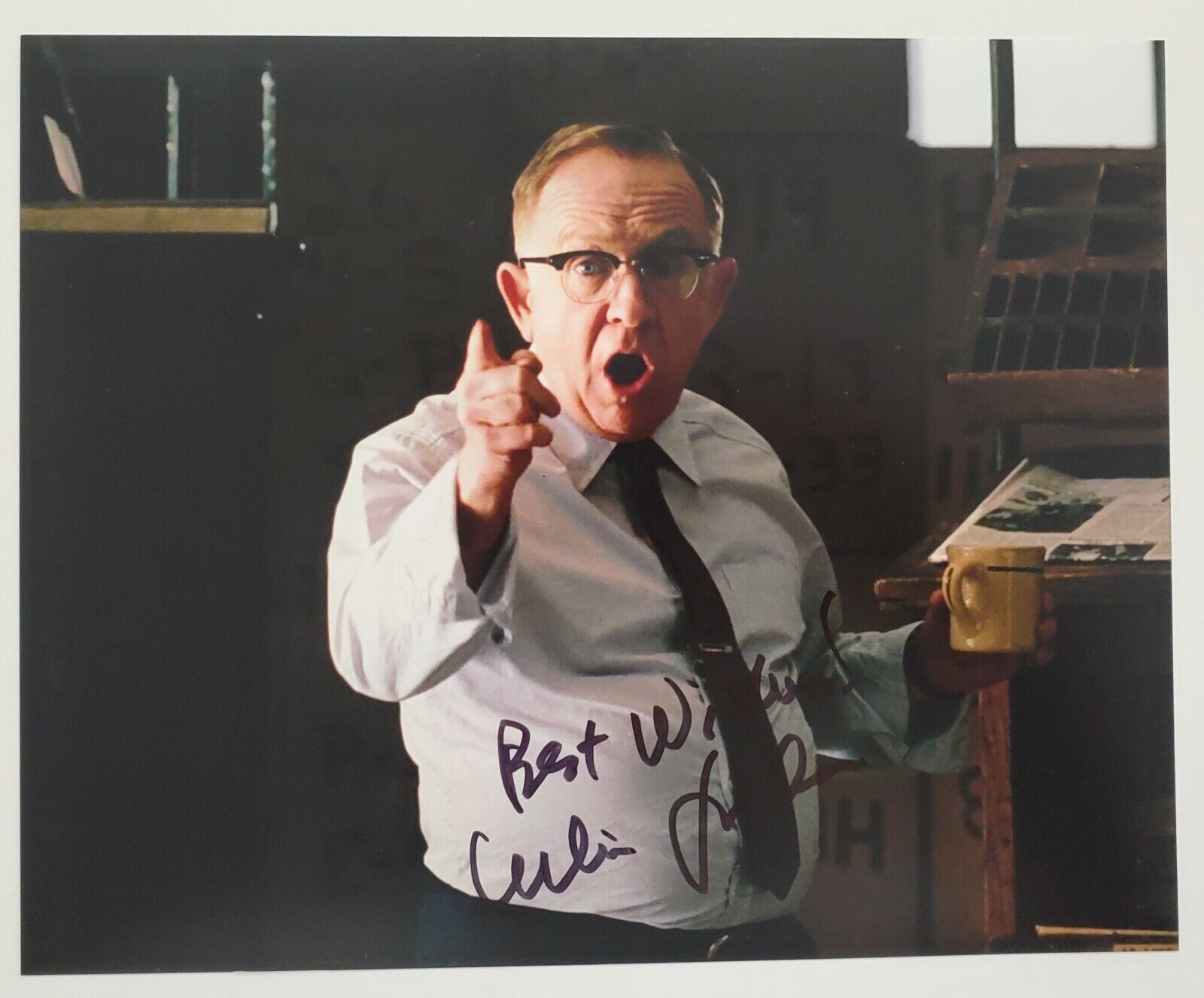 Leslie Jordan Signed 8x10 Photo Poster painting Will & Grace American Horror Story LEGEND RAD