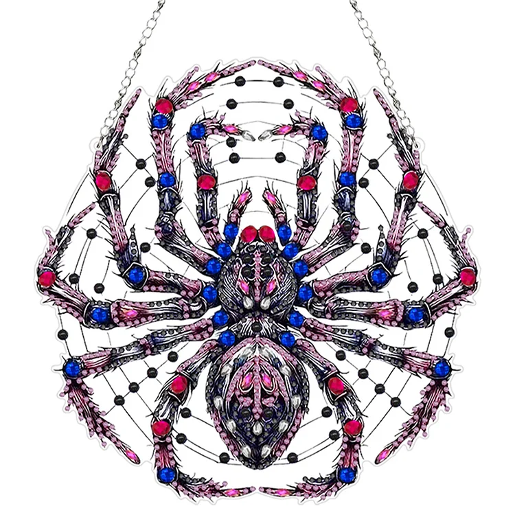 Acrylic Spider Diamond Art Hanging Pendant Halloween Diamond Painting Home Decor