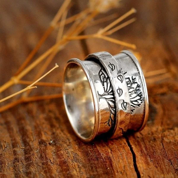 🔥Last Day 75% OFF🎁 Tree of Life Spinner Meditation Ring