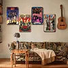 4PCS bande - Ensemble de panneaux en m&eacute;tal(20*30cm) - Musique