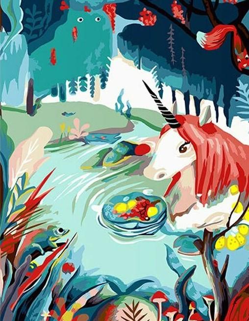 

Illustration Unicorn – Paint By Numbers - 40*50CM, 501 Original