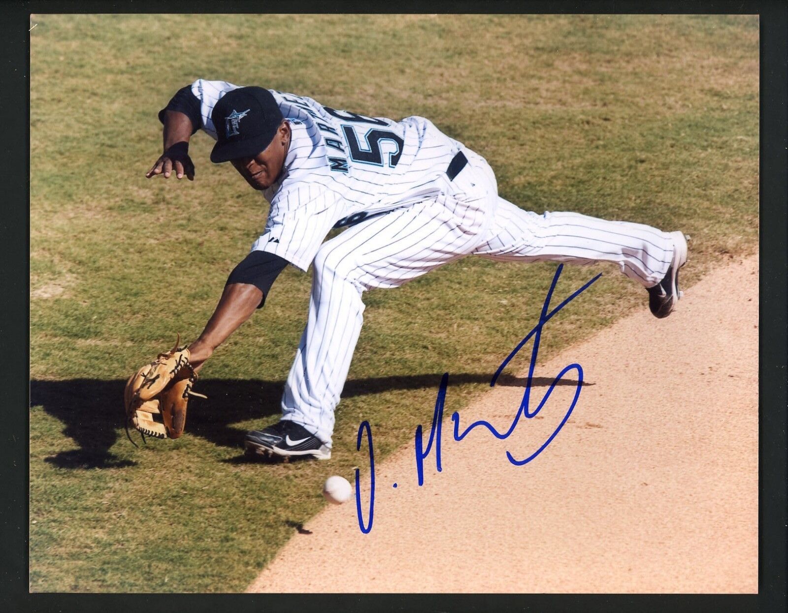 Ozzie Martinez Signed Autographed 8 X 10 Photo Poster painting Florida Miami Marlins