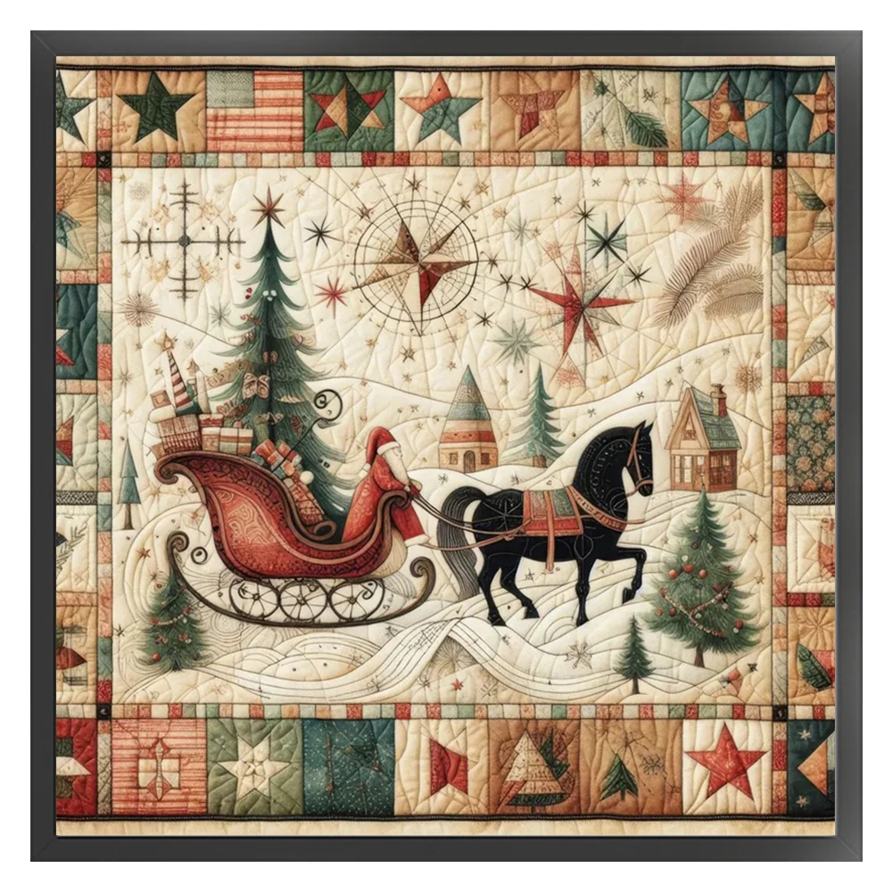 11CT Stamped Cross Stitch Pillowcase - Sleeping Hedgehog(Canvas|45*45CM) - Eco-Friendly Cotton Thread