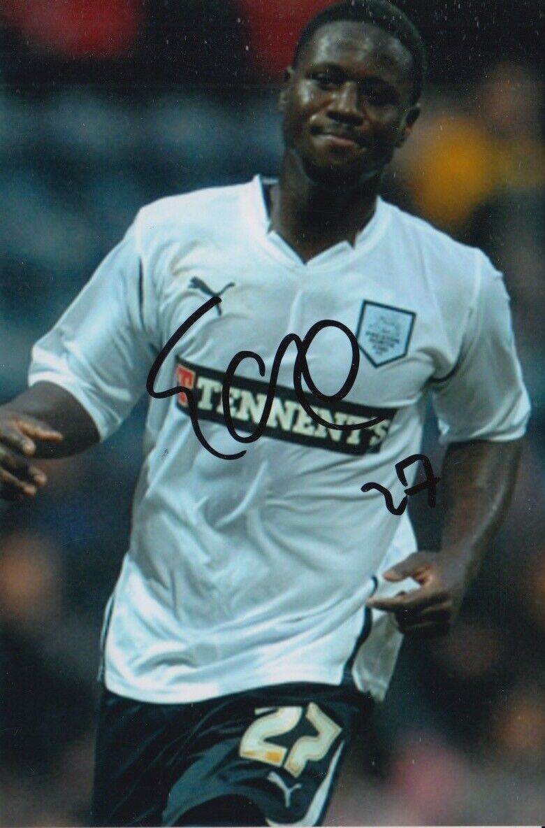 EDDIE JOHNSON HAND SIGNED 6X4 Photo Poster painting PRESTON NORTH END FOOTBALL AUTOGRAPH