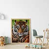 (Big Size)Tiger - 11CT Stamped Cross Stitch - 45*60cm - Animal