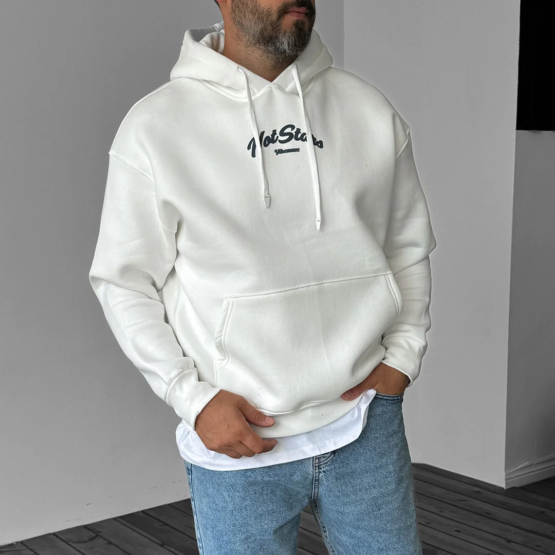 Men's Oversized Lettering Hoodie